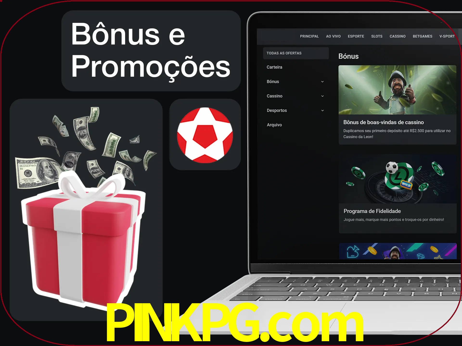 Verifique se há novos bônus e promoções.
