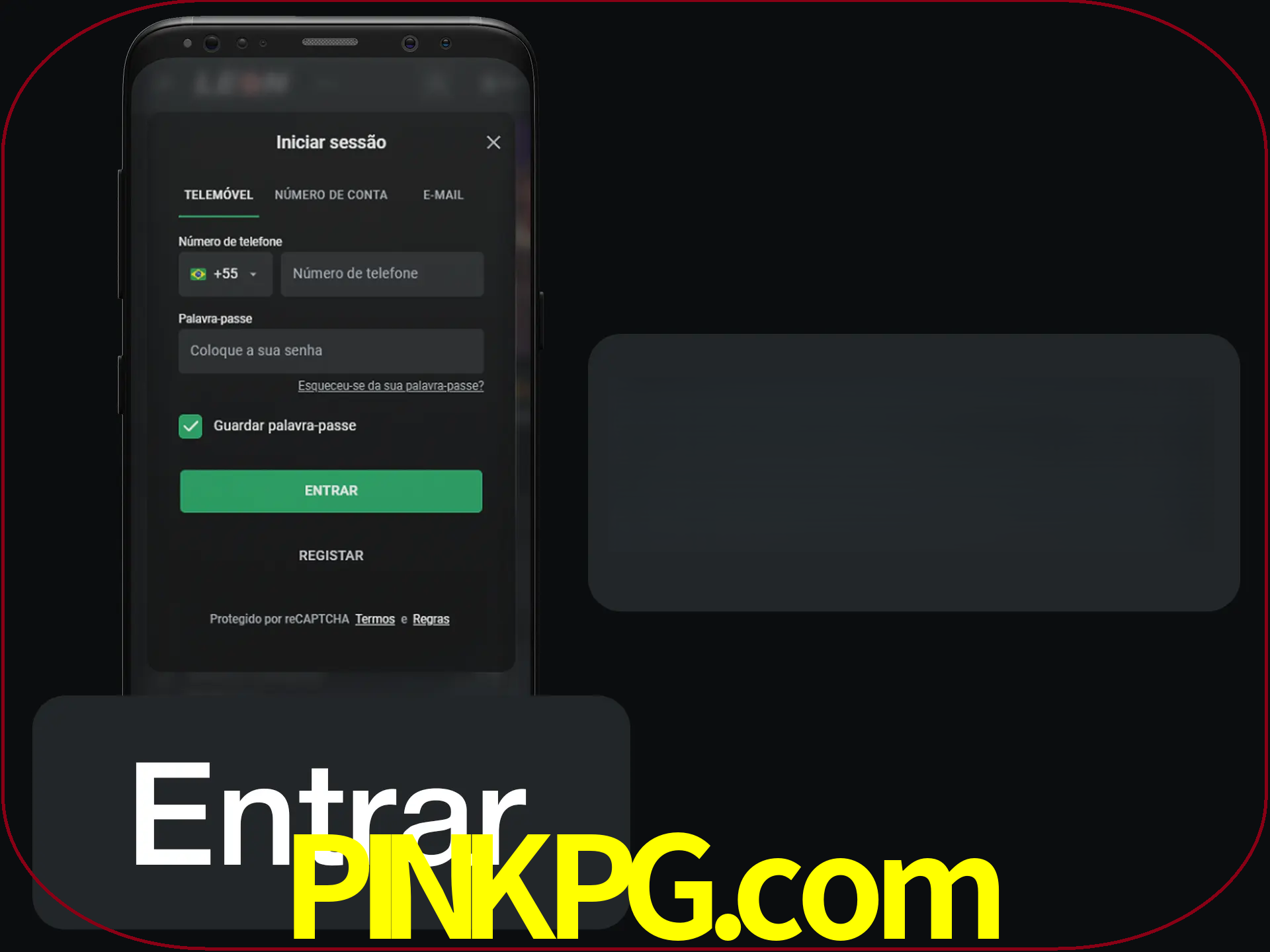 Faça o login para começar a apostar e jogar no cassino.